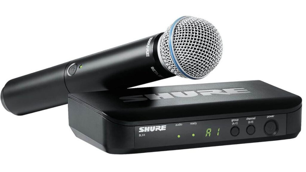 microfone sem fio shure
