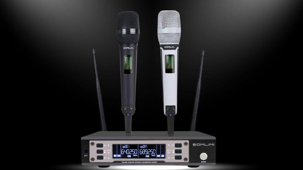 microfone sem fio Somlimi EW135G4